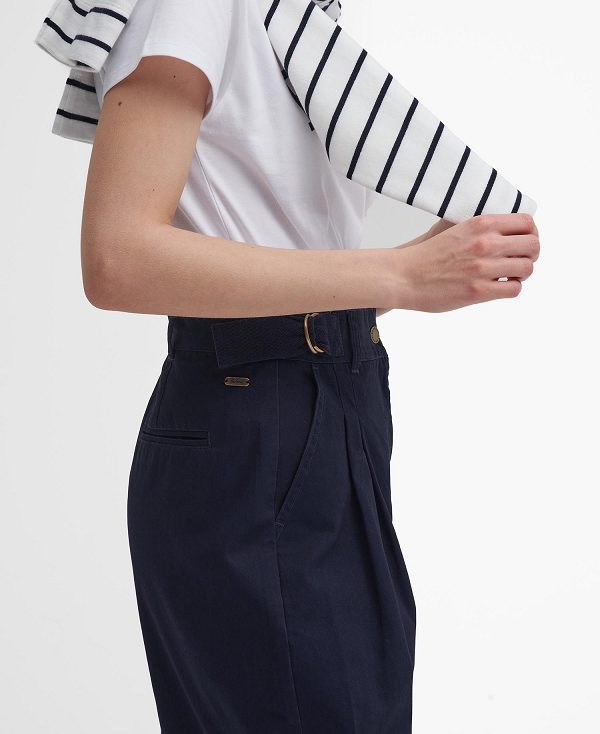 Barbour Amber Tapered Trousers σκουρο μπλε | BABO89845