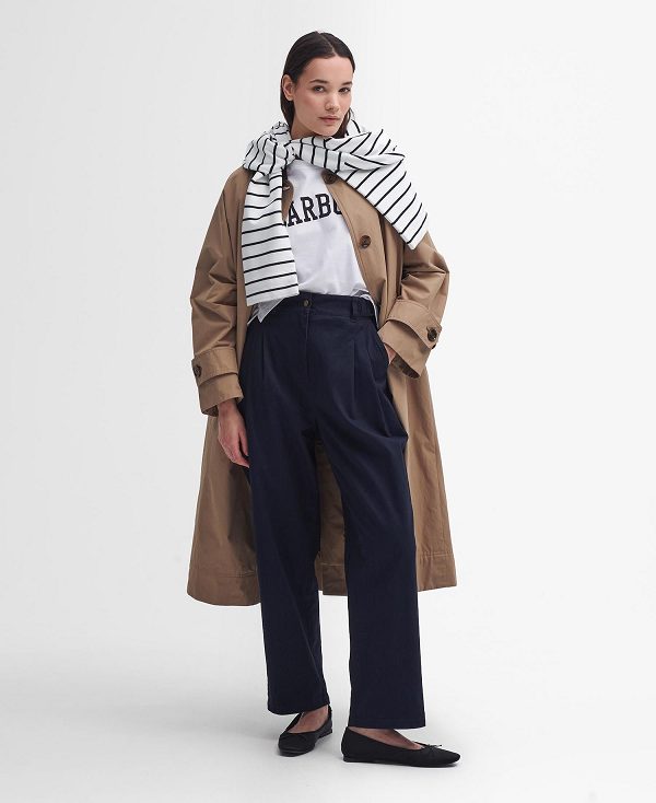 Barbour Amber Tapered Trousers σκουρο μπλε | BABO89845