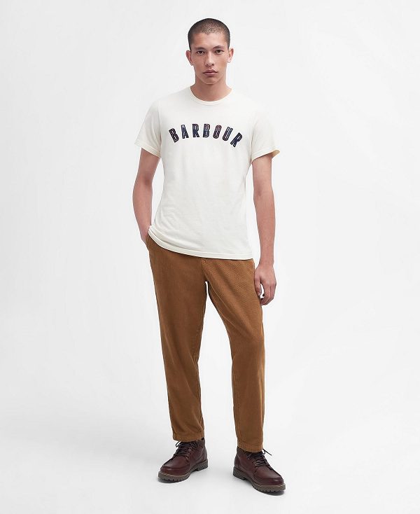 Barbour Ancroft T-shirt ασπρα | BABO88295