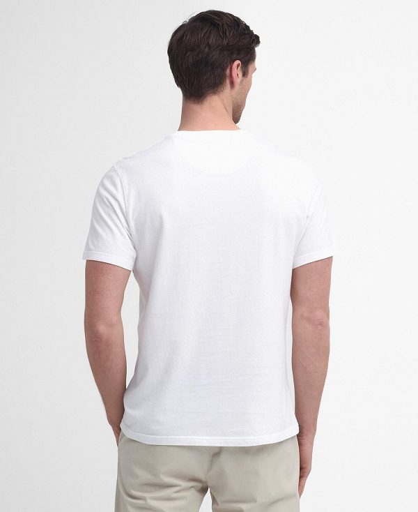 Barbour Ancroft T-shirt ασπρα | BABO88419