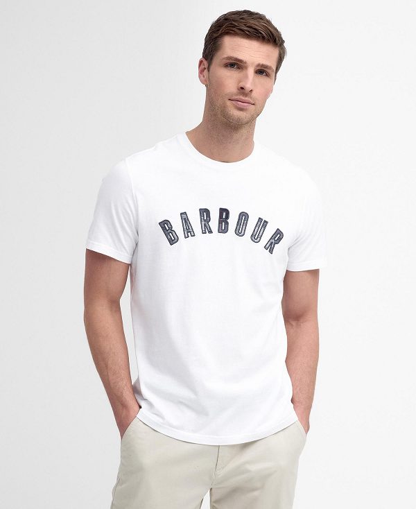 Barbour Ancroft T-shirt ασπρα | BABO88419