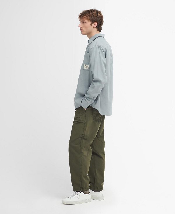 Barbour Angelo Relaxed Long-sleeved Shirt μπλε | BABO87922