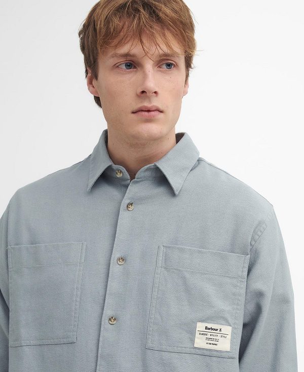 Barbour Angelo Relaxed Long-sleeved Shirt μπλε | BABO87922