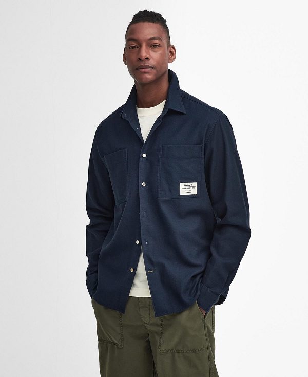 Barbour Angelo Relaxed Long-sleeved Shirt σκουρο μπλε | BABO87929