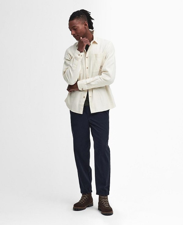Barbour Angelo Relaxed Long-sleeved Shirt ασπρα | BABO87937