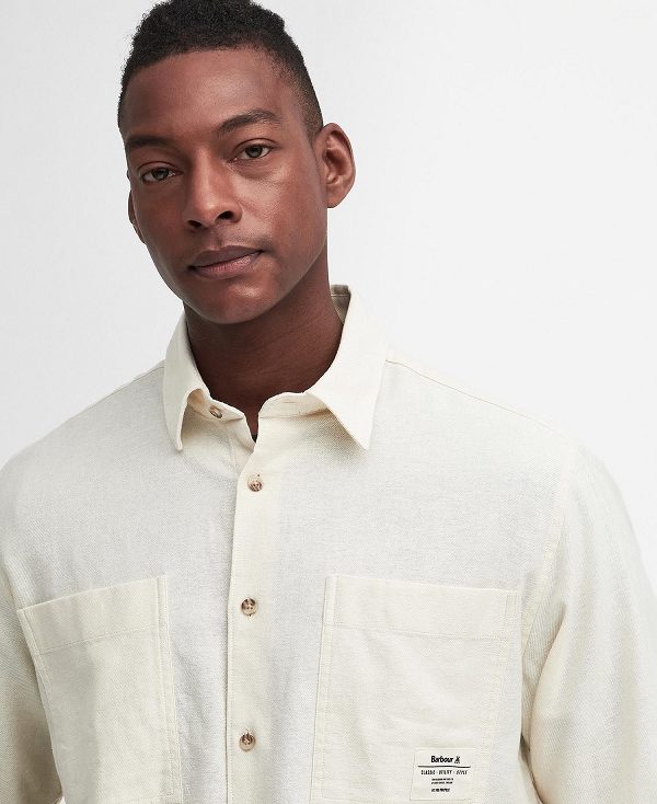 Barbour Angelo Relaxed Long-sleeved Shirt ασπρα | BABO87937
