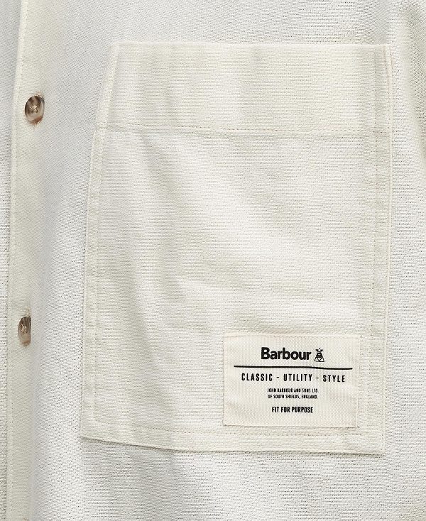 Barbour Angelo Relaxed Long-sleeved Shirt ασπρα | BABO87937