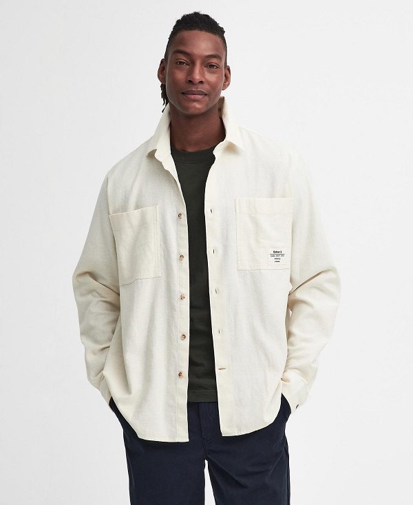 Barbour Angelo Relaxed Long-sleeved Shirt ασπρα | BABO87937