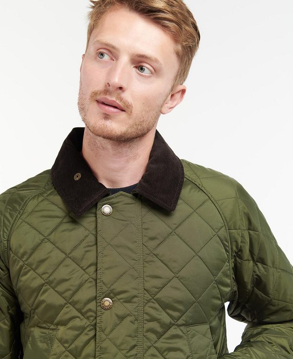 Barbour Ashby Quilted Jacket Ελιά | BABO87341