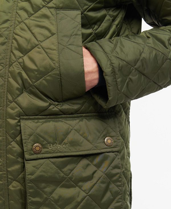 Barbour Ashby Quilted Jacket Ελιά | BABO87341