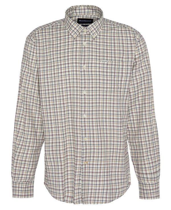 Barbour Ashton Regular Long-sleeved Shirt γκρι | BABO87893
