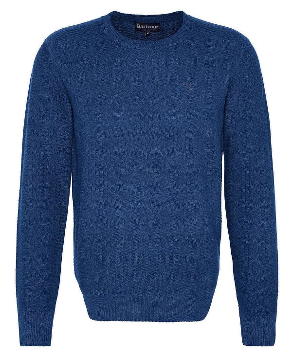 Barbour Aston Crew Neck Jumper σκουρο μπλε | BABO88631