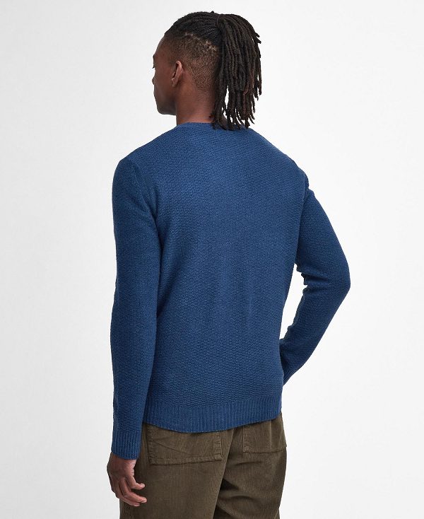 Barbour Aston Crew Neck Jumper σκουρο μπλε | BABO88631