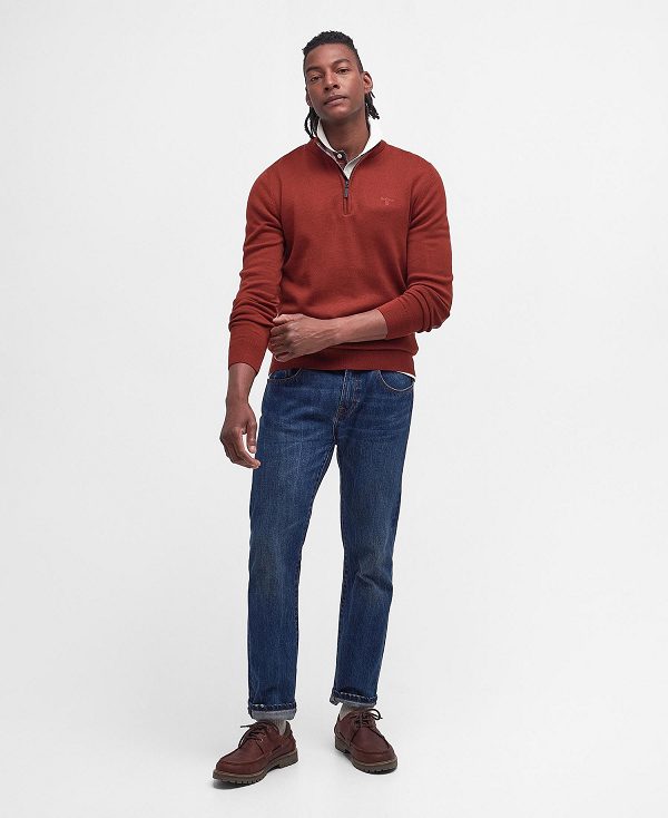 Barbour Avoch Half-zip Jumper κοκκινα | BABO88602