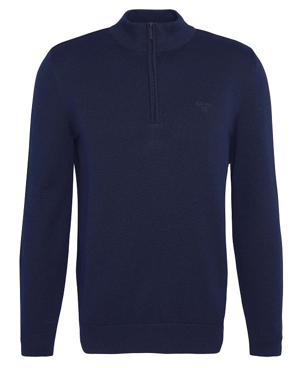 Barbour Avoch Half-zip Jumper σκουρο μπλε | BABO88601