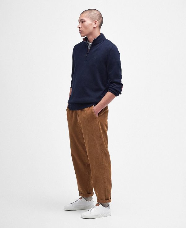 Barbour Avoch Half-zip Jumper σκουρο μπλε | BABO88601