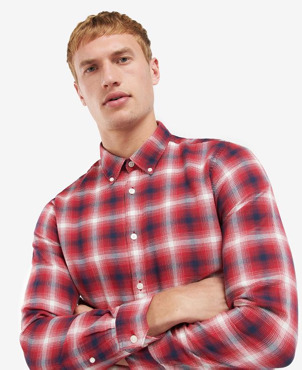Barbour B.Intl Kershaw Shirt κοκκινα | BABO87603
