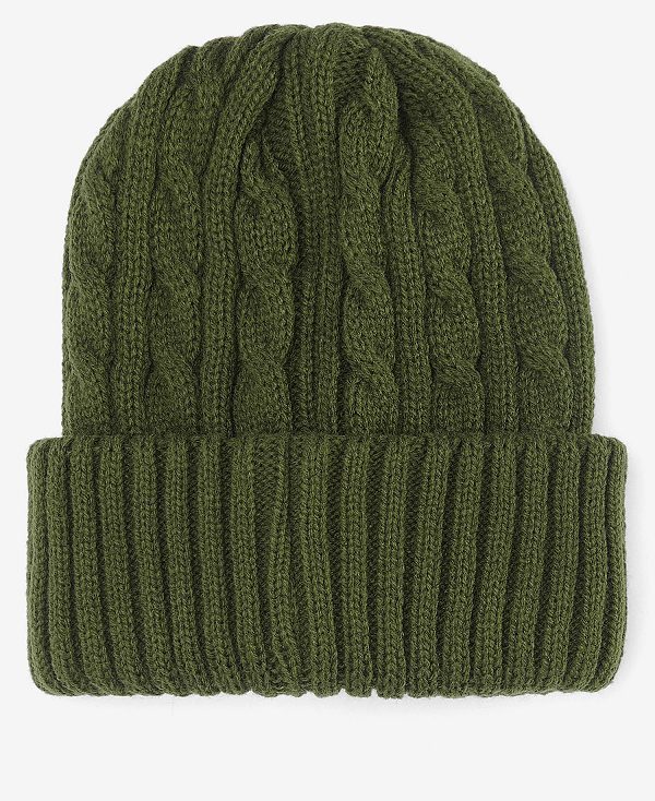 Barbour Balfron Knit Beanie Ελιά | BABO89047