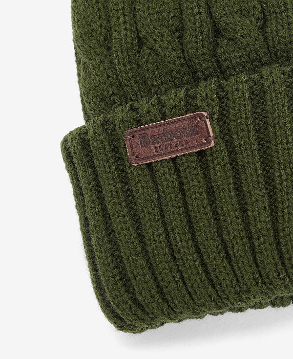 Barbour Balfron Knit Beanie Ελιά | BABO89047