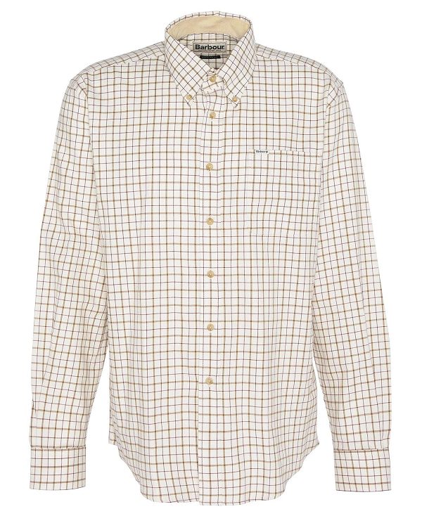 Barbour Bank Regular Long-sleeved Shirt μπορντο | BABO87936