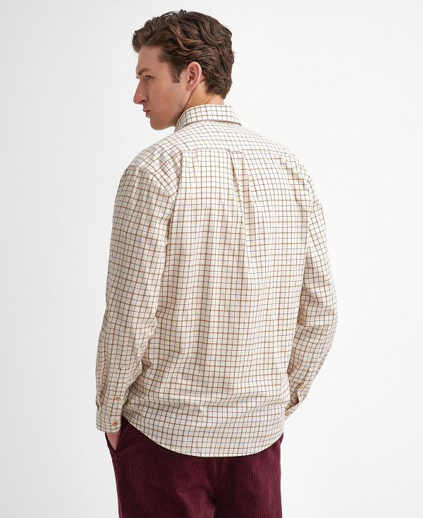 Barbour Bank Regular Long-sleeved Shirt μπορντο | BABO87936