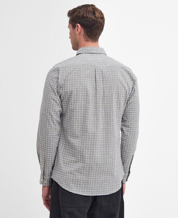 Barbour Banner Tailored Long-sleeved Shirt Ελιά | BABO87695