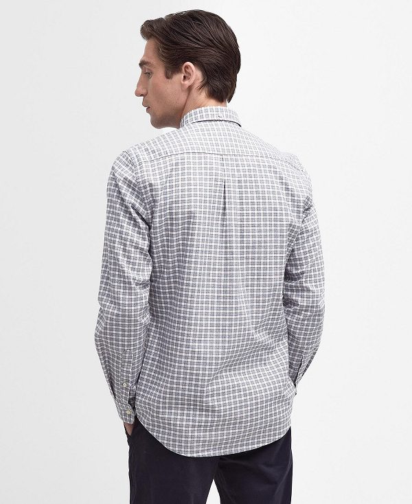 Barbour Banner Tailored Long-sleeved Shirt γκρι | BABO87696