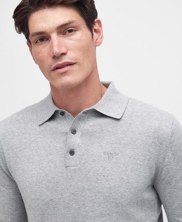 Barbour Bassington Polo Shirt γκρι | BABO88594