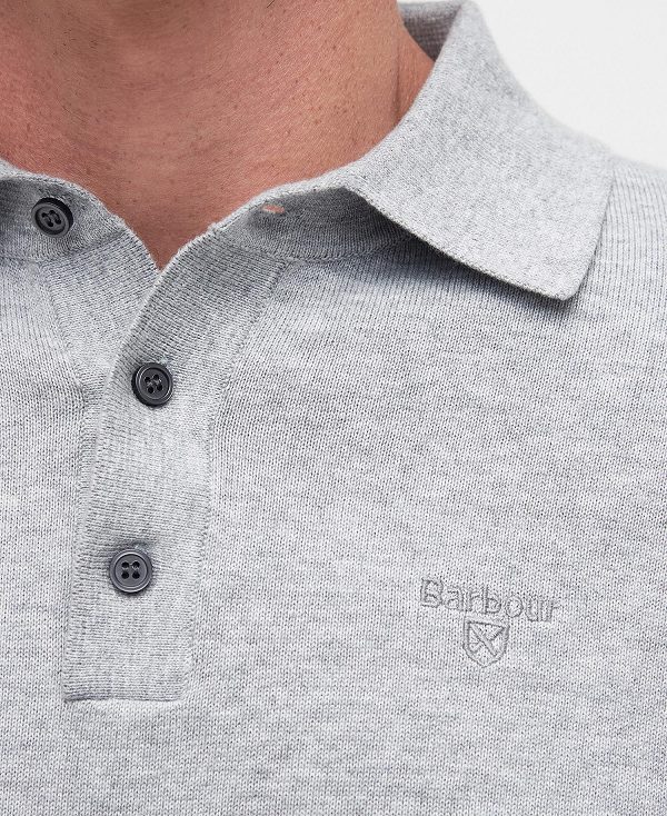 Barbour Bassington Polo Shirt γκρι | BABO88594