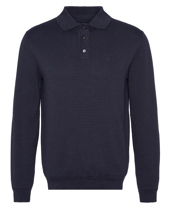 Barbour Bassington Polo Shirt σκουρο μπλε | BABO88593