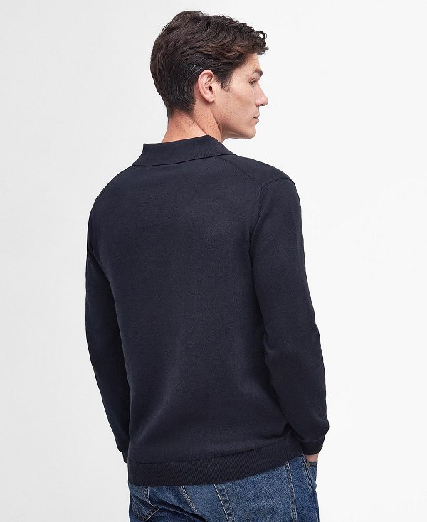 Barbour Bassington Polo Shirt σκουρο μπλε | BABO88593