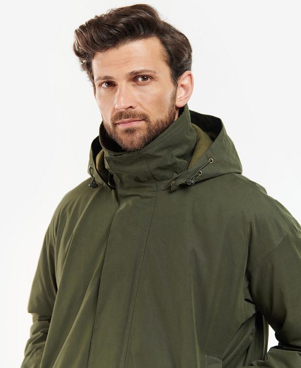 Barbour Beaconsfield Waterproof Jacket Ελιά | BABO87401