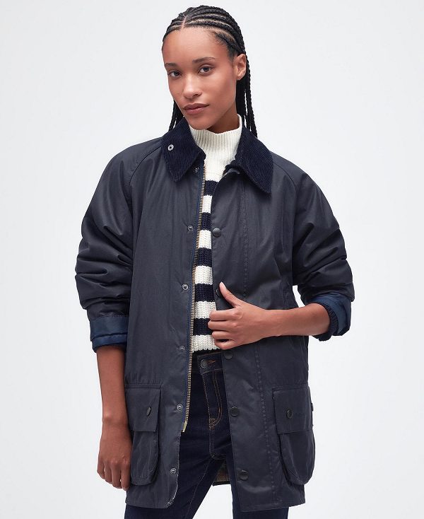 Barbour Beaufort® Waxed Jacket σκουρο μπλε | BABO87181