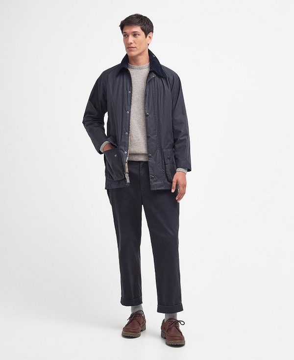 Barbour Beaufort® Waxed Jacket σκουρο μπλε | BABO87181