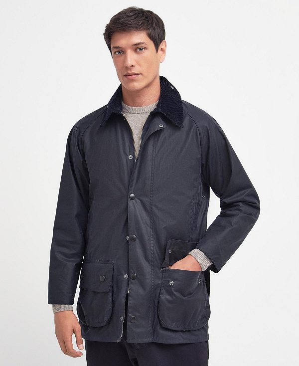 Barbour Beaufort® Waxed Jacket σκουρο μπλε | BABO87181