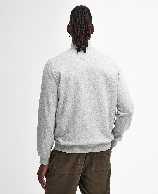 Barbour Beckhill Half-zip Sweatshirt γκρι | BABO88646