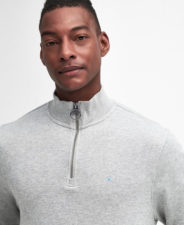 Barbour Beckhill Half-zip Sweatshirt γκρι | BABO88646