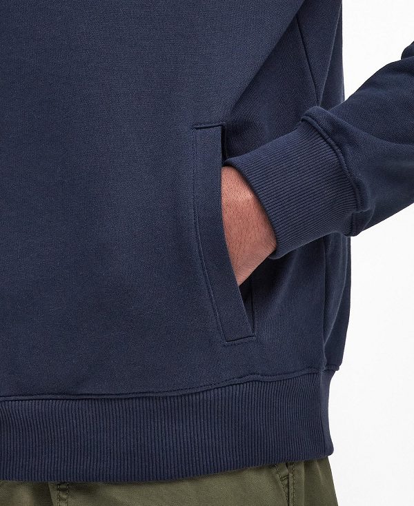Barbour Beckhill Half-zip Sweatshirt σκουρο μπλε | BABO88619