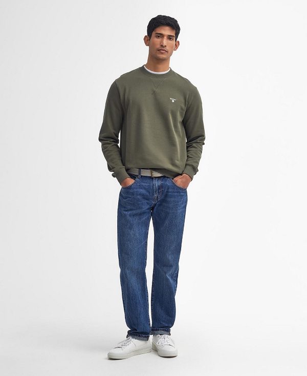 Barbour Beckhill Sweatshirt Ελιά | BABO88628