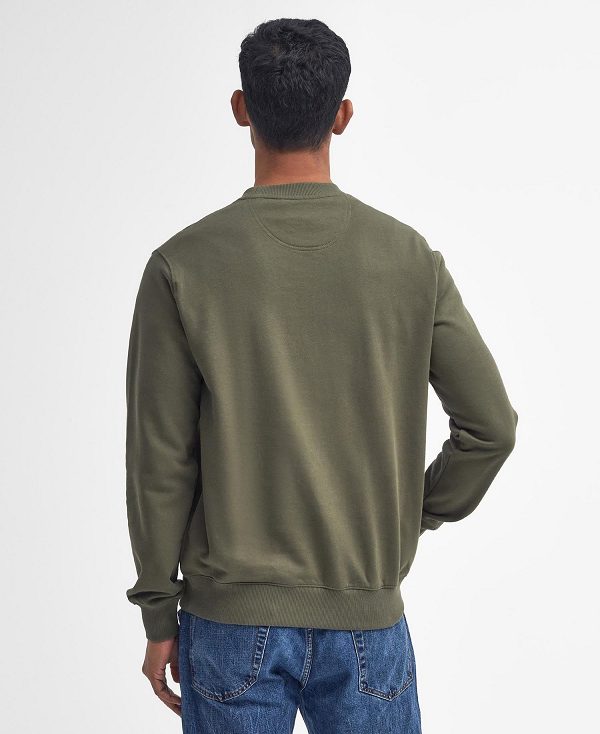 Barbour Beckhill Sweatshirt Ελιά | BABO88628
