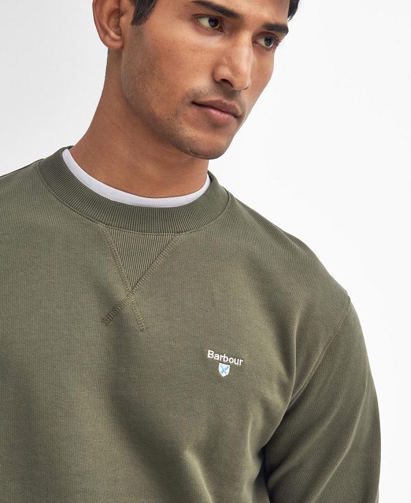 Barbour Beckhill Sweatshirt Ελιά | BABO88628