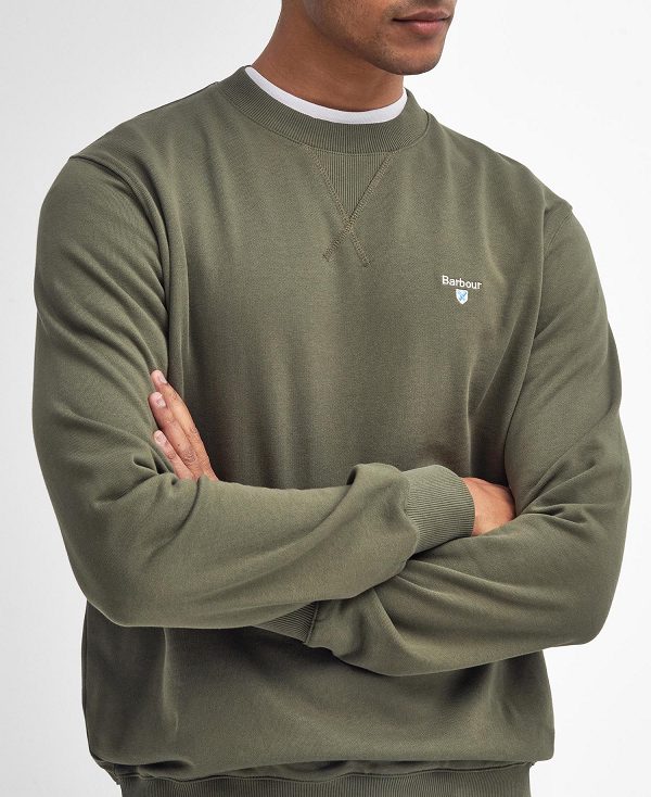 Barbour Beckhill Sweatshirt Ελιά | BABO88628