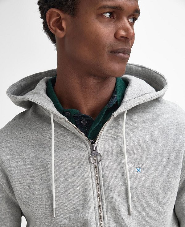 Barbour Beckhill Zip-up Hoodie γκρι | BABO88671
