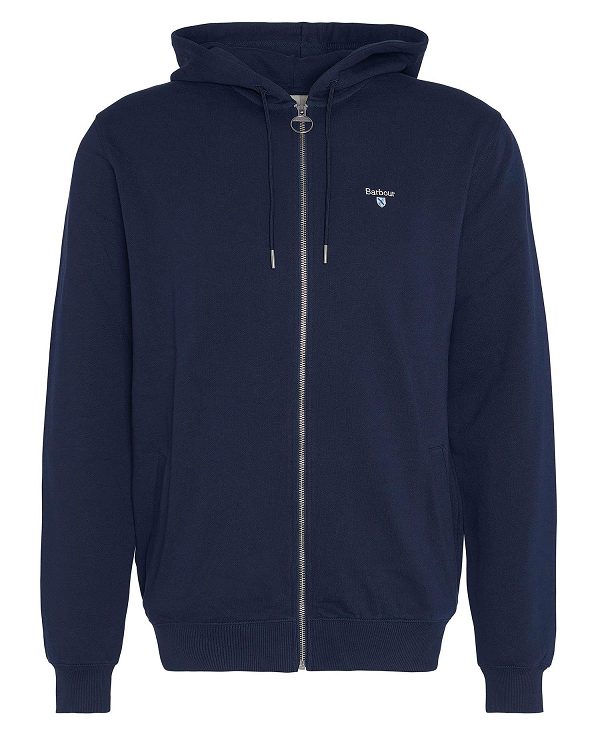 Barbour Beckhill Zip-up Hoodie σκουρο μπλε | BABO88617