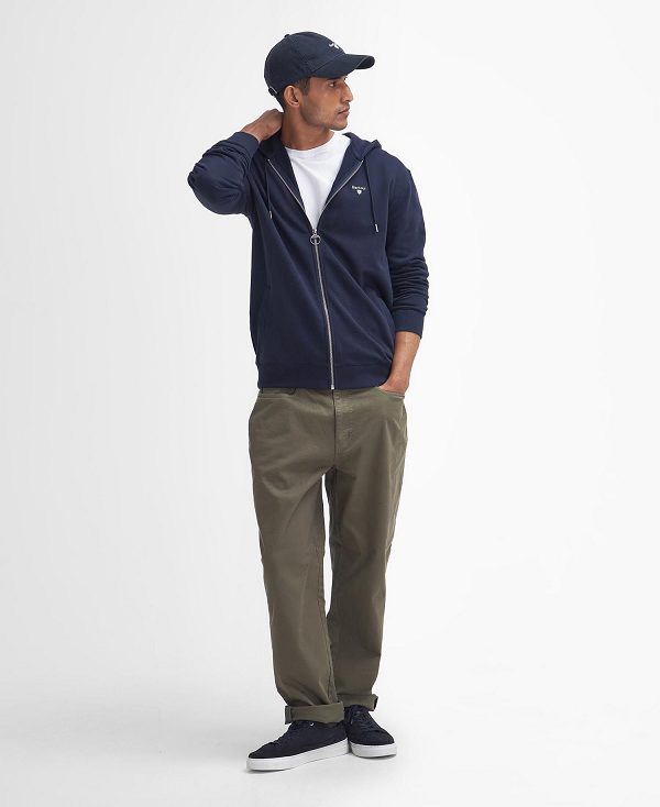 Barbour Beckhill Zip-up Hoodie σκουρο μπλε | BABO88617