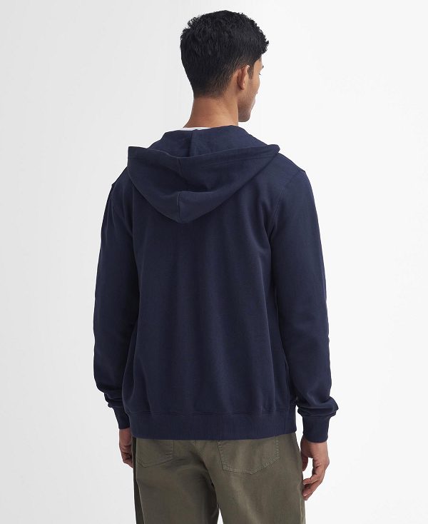 Barbour Beckhill Zip-up Hoodie σκουρο μπλε | BABO88617