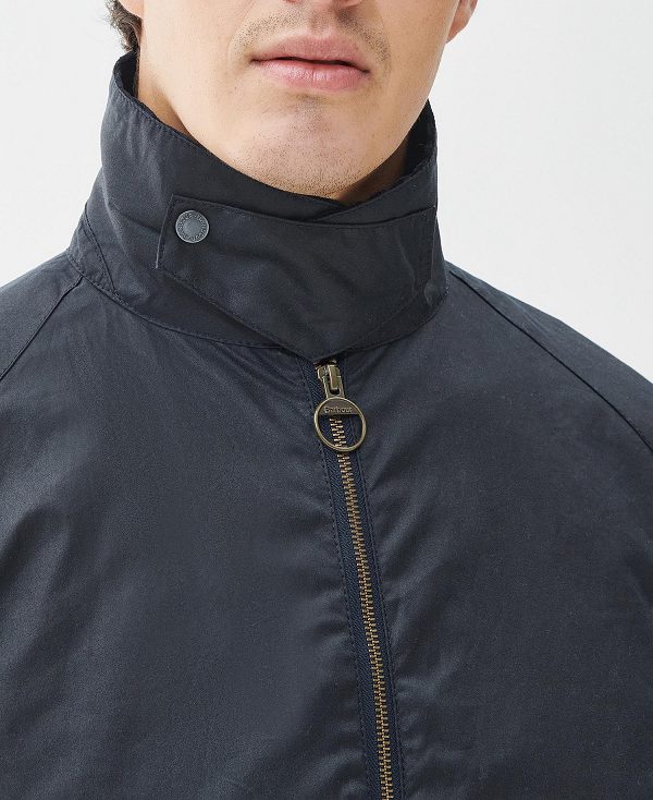 Barbour Bedale Short Wax Jacket σκουρο μπλε | BABO87230