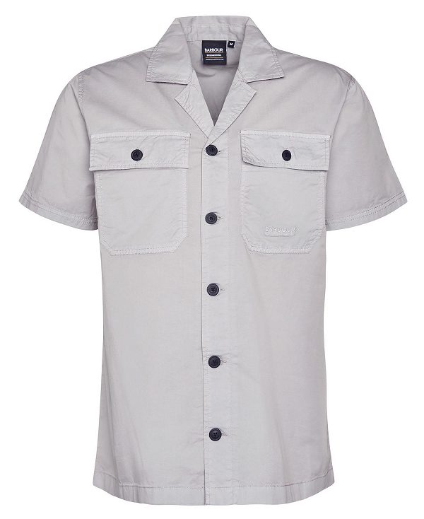 Barbour Belmont Regular Short-sleeved Shirt γκρι | BABO87747