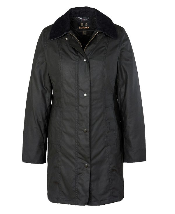 Barbour Belsay Wax Jacket μαυρα | BABO89224