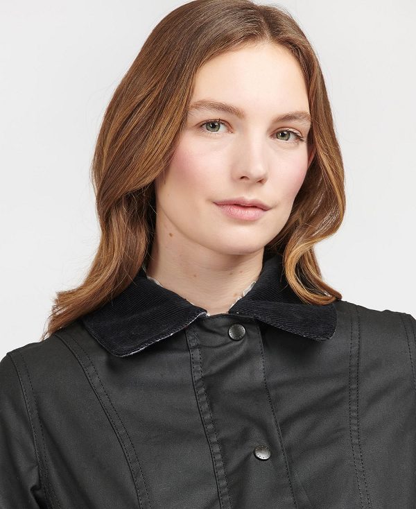 Barbour Belsay Wax Jacket μαυρα | BABO89224